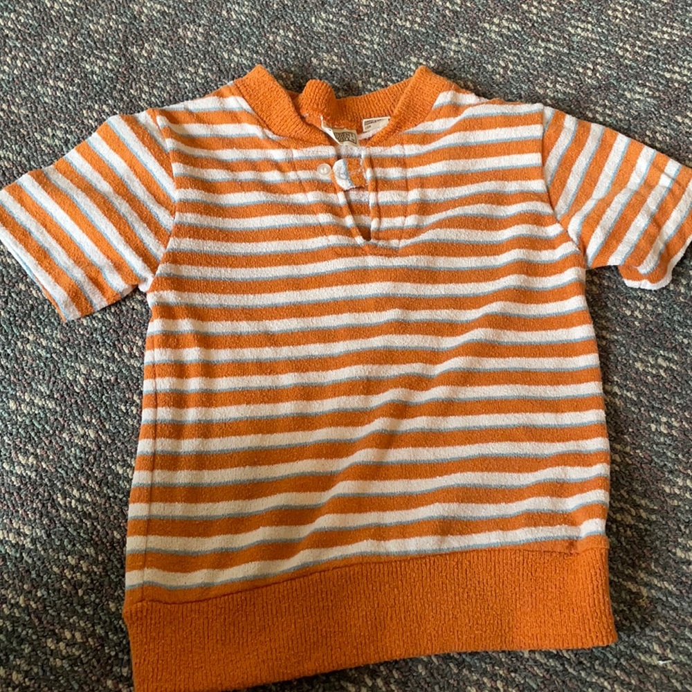 Vintage striped terry cloth t shirt